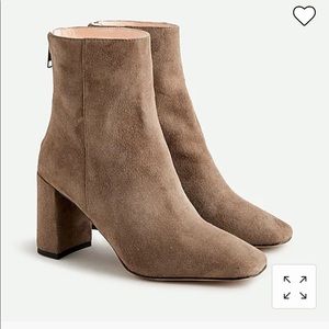 J Crew NIB Suede Block Heel Boot